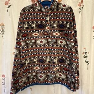 Men’s southern marsh Aztec Patterned Fleece Pullover